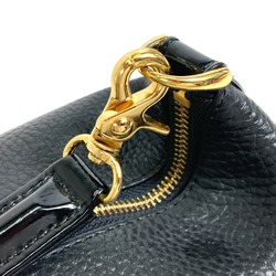 Versace Pouch Bag Hand Bag Vanity bag Black GoldHardware