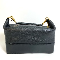 Versace Pouch Bag Hand Bag Vanity bag Black GoldHardware