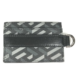 Versace With D-ring Business Card Holder Pass Case Card Case Black gray