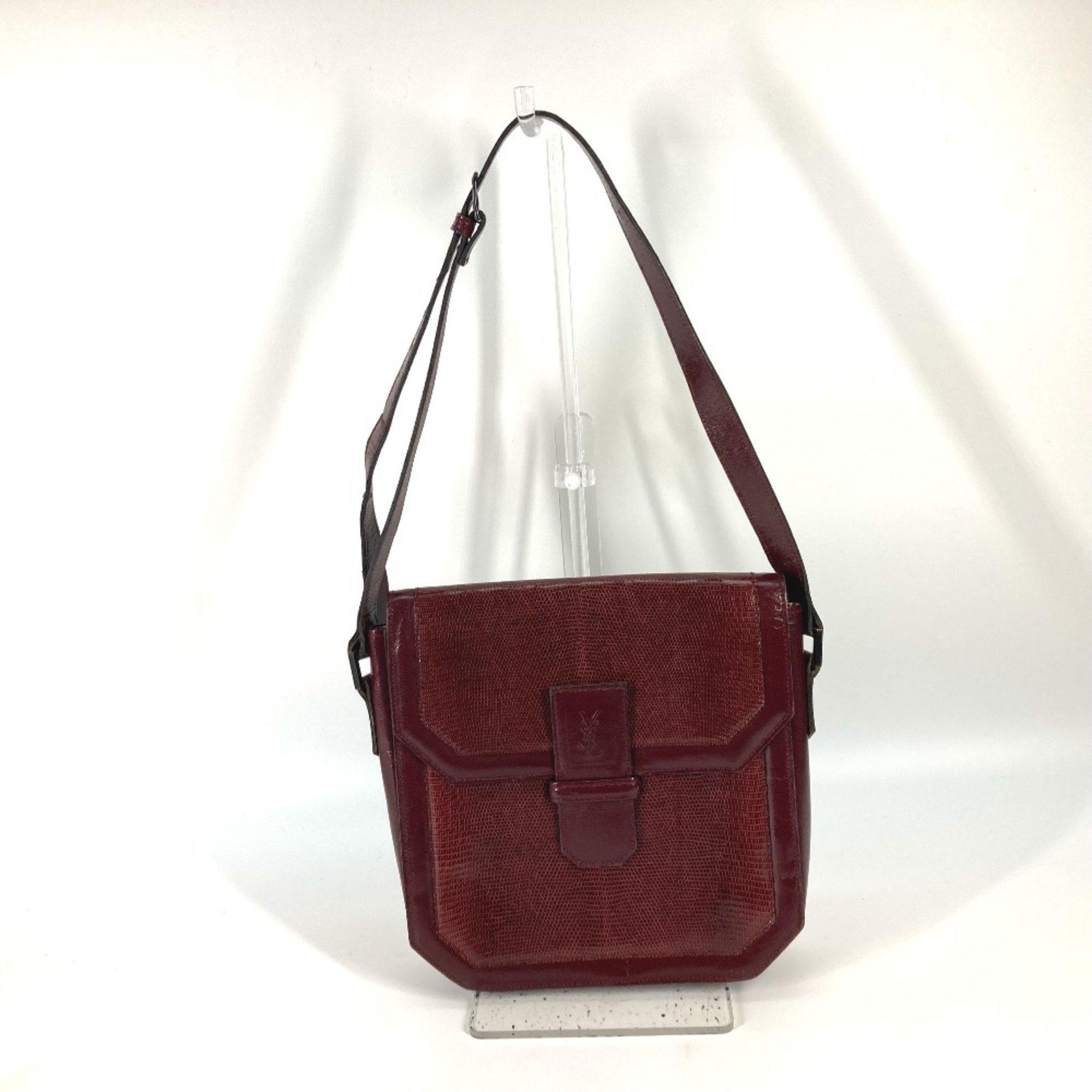 Yves Saint Laurent vintage bag shawl Shoulder Bag wine-red