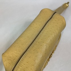 Versace vintage vanity bag bag pouch Hand Bag yellow