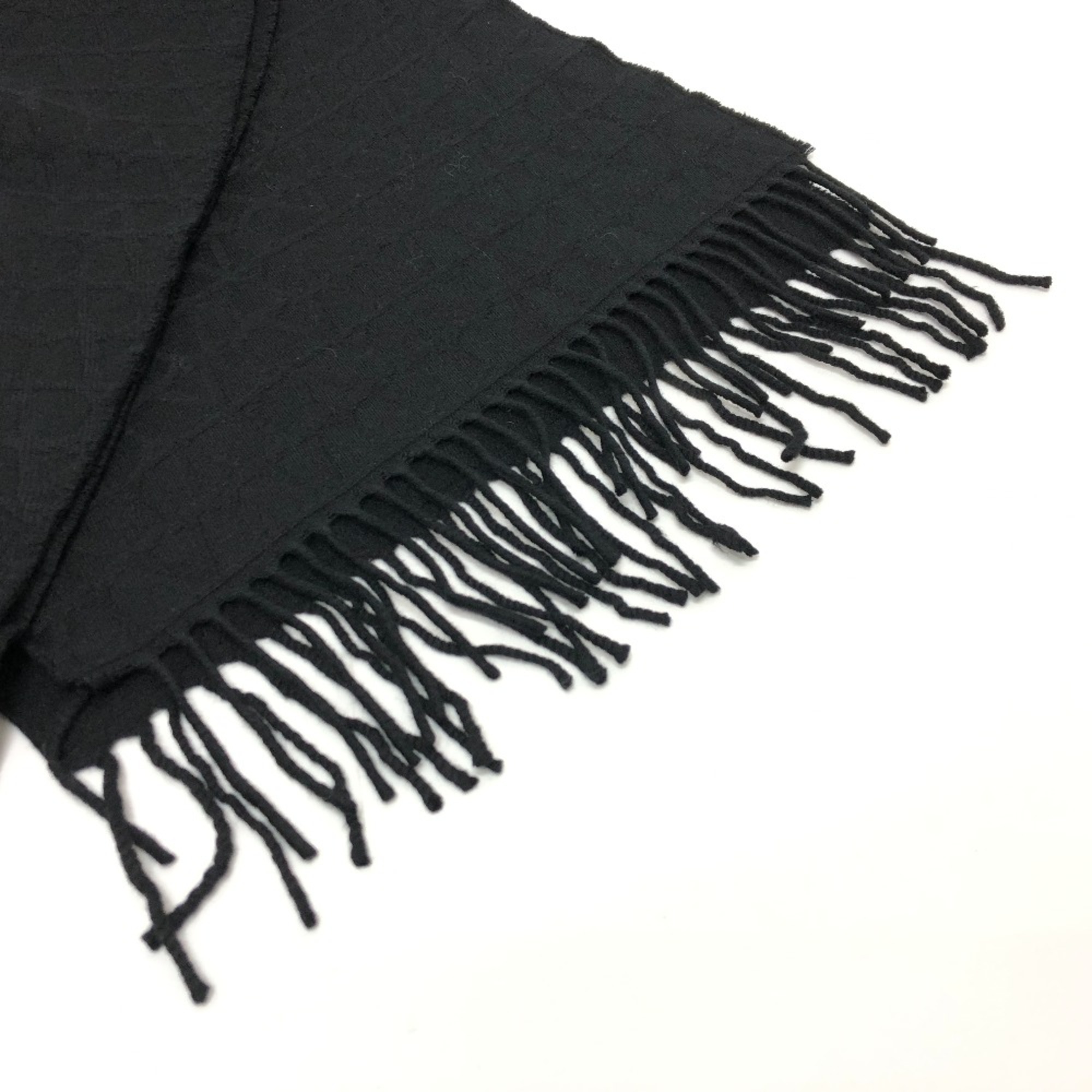 Valentino fringe Scarf Black