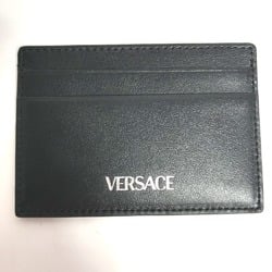 Versace Business Card Holder Pass Case Card Case Black