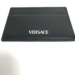 Versace Business Card Holder Pass Case Card Case Black