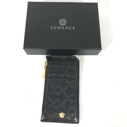 Versace Wallet Coin Compartment Fragment case coin purse Black Gold