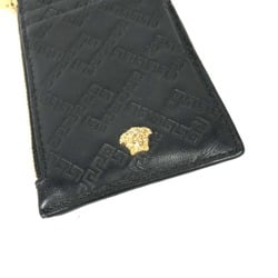 Versace Wallet Coin Compartment Fragment case coin purse Black Gold