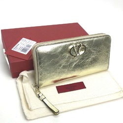 Valentino-Galavani PW2P0P88CMC Wrinkles processing Long Wallet Gold