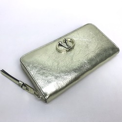 Valentino-Galavani PW2P0P88CMC Wrinkles processing Long Wallet Gold