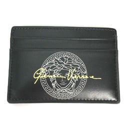 Versace Business Card Holder Pass Case Card Case Black White