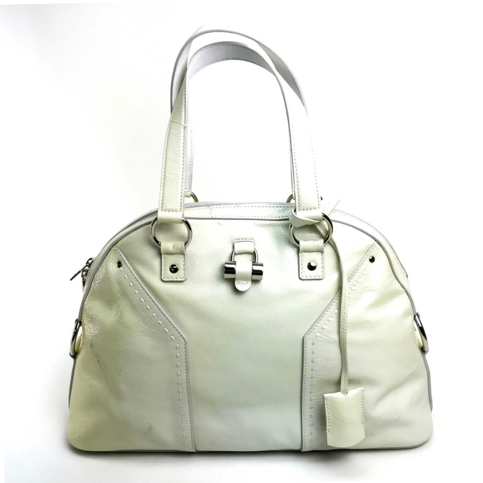 Yves Saint Laurent 156464 YSL SAC MUSE Bag Shoulder Bag Hand Bag White