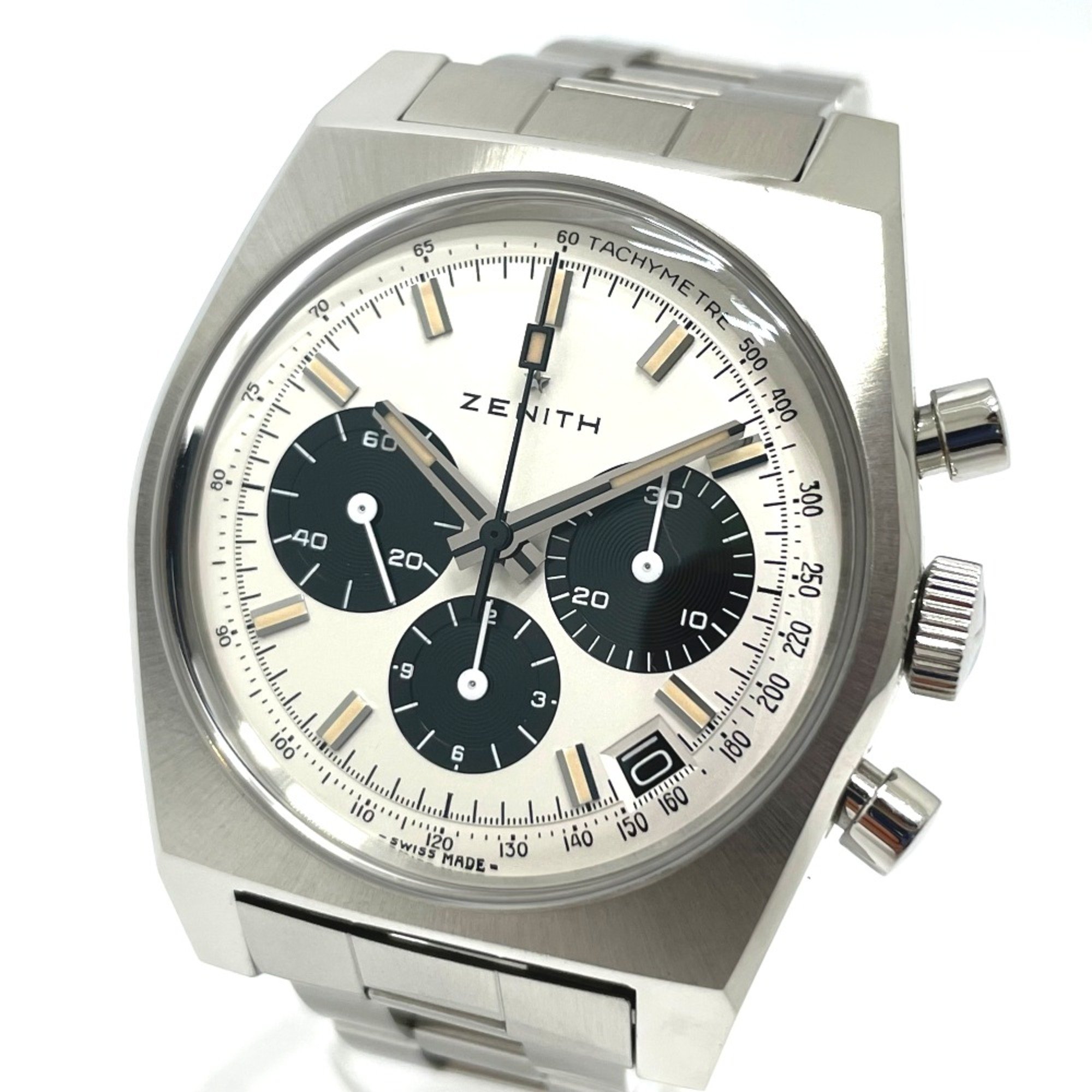 Zenith 3.L384.400 Lupine III 2nd Edition Japan Limited 200 Chronomaster Wristwatch Silver