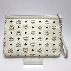 MCM Logogram bag flat pouch Clutch bag White