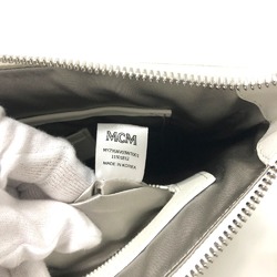 MCM Logogram bag flat pouch Clutch bag White