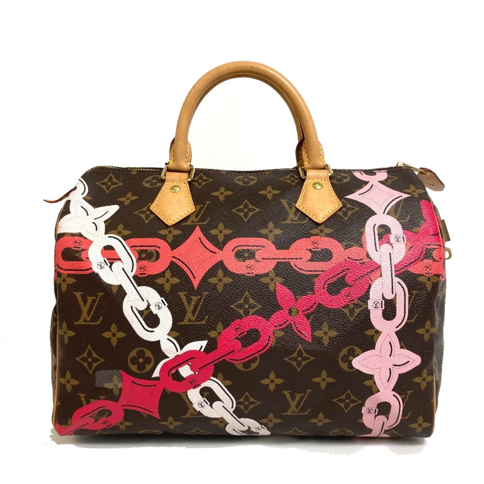 Louis Vuitton M41989 Monogram Bay Bag Duffle Bag Hand Bag Rose valerine Brown