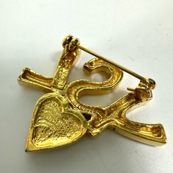 Yves Saint Laurent YSL Brooch Gold