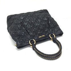 Miu Miu 2WAY Shoulder Bag Hand Bag Black GoldHardware