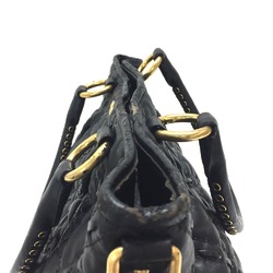 Miu Miu 2WAY Shoulder Bag Hand Bag Black GoldHardware