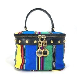 Versace vintage Hand Bag pouch with mirror Vanity bag Multicolore