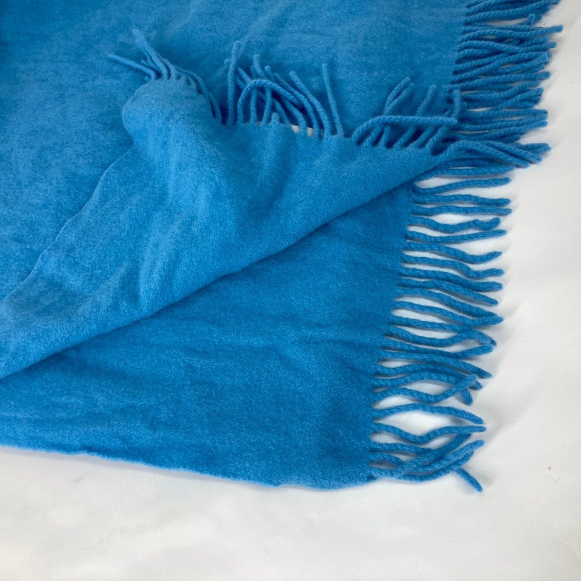 Moncler fringe Scarf blue