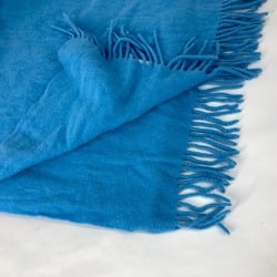 Moncler fringe Scarf blue