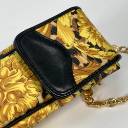 Versace Pochette bag vintage Chain mobile case Shoulder Bag yellow Black