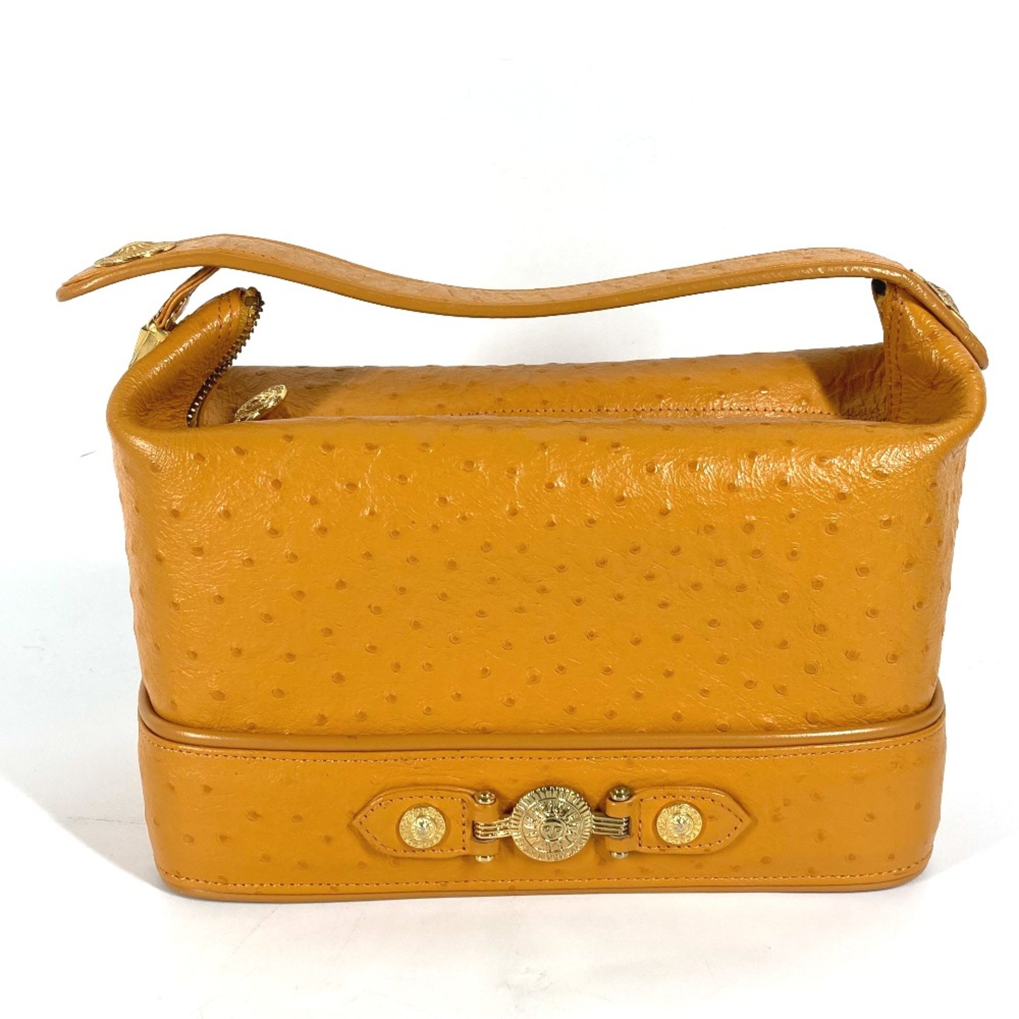 Gianni-Versace vintage vanity bag bag Hand Bag Orange