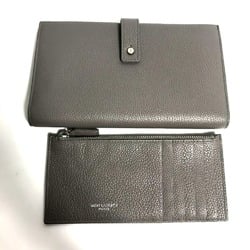 Yves Saint Laurent 504981 Long wallet Coin Compartment with coin purse Long Wallet gray