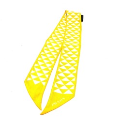 PRADA Triangle logo Scarf yellow