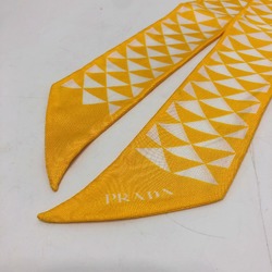 PRADA Triangle logo Scarf yellow