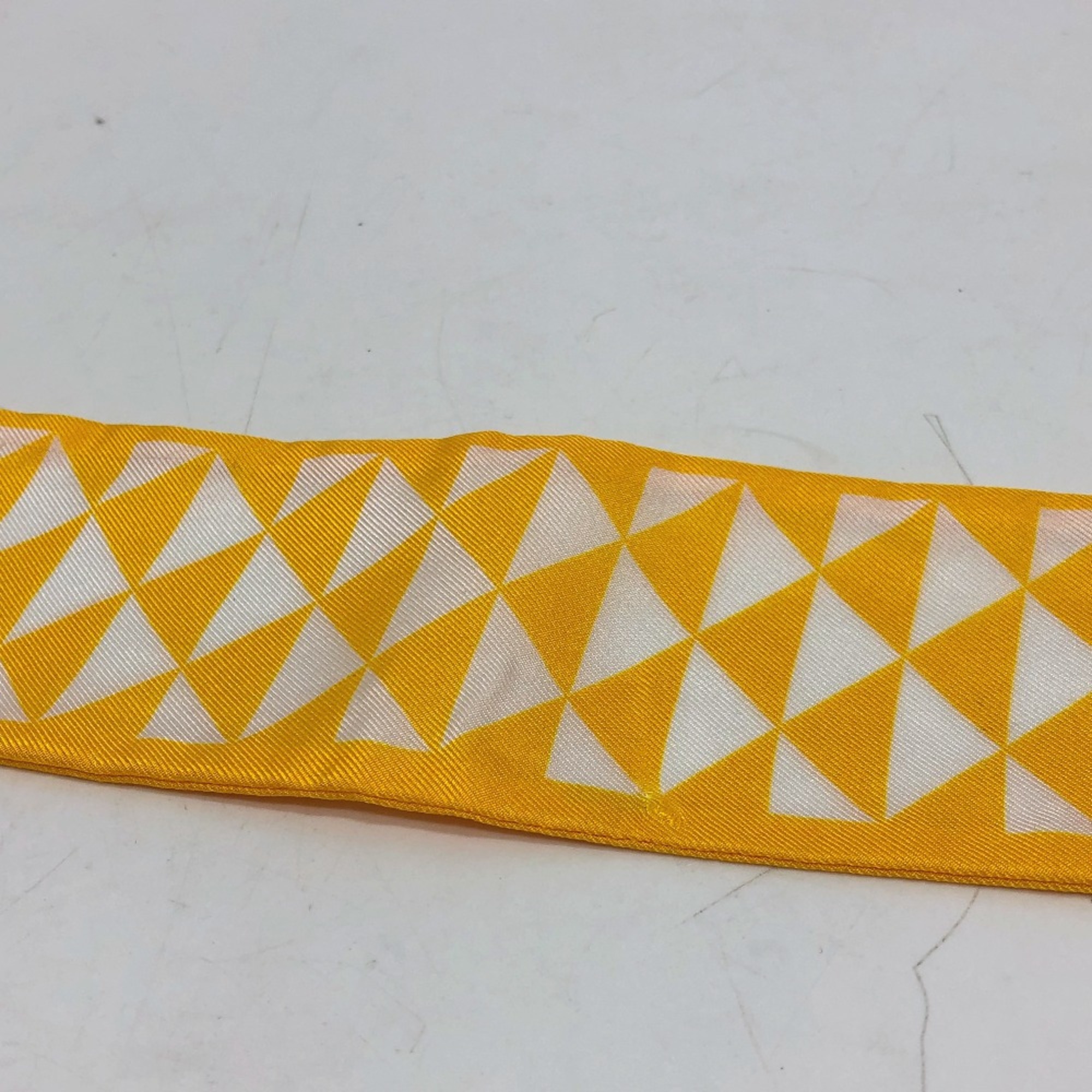 PRADA Triangle logo Scarf yellow