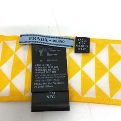 PRADA Triangle logo Scarf yellow