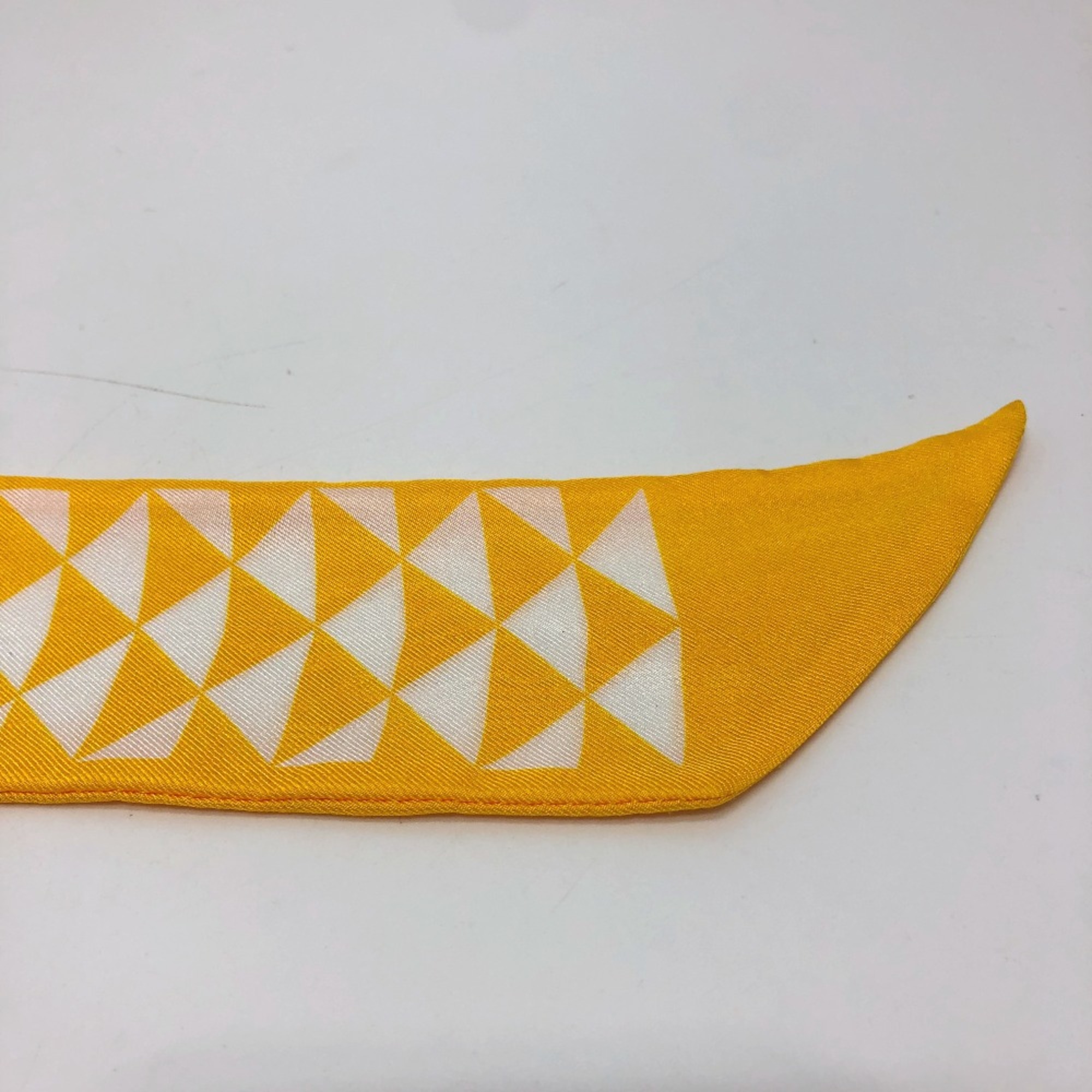 PRADA Triangle logo Scarf yellow