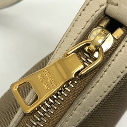 PRADA BT0706 logo Bag Shoulder Bag Beige