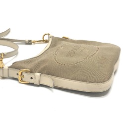 PRADA BT0706 logo Bag Shoulder Bag Beige