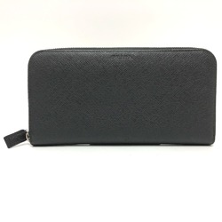 PRADA 2ML317 Zip Around Wallet Long Wallet NERO Black SilverHardware