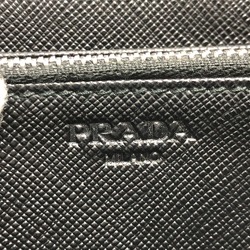 PRADA 2ML317 Zip Around Wallet Long Wallet NERO Black SilverHardware