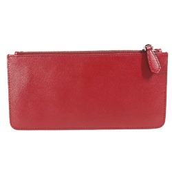 PRADA Long Wallet Fragment Case coin purse Red