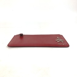 PRADA Long Wallet Fragment Case coin purse Red