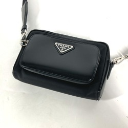 PRADA 2VH172 With porch Bag Pochette Crossbody Shoulder Bag Black