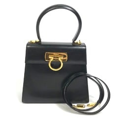 Salvatore Ferragamo Shoulder 2WAY Shoulder Bag Shoulder Bag Black GoldHardware