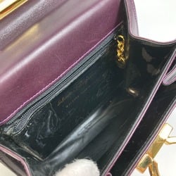 Salvatore Ferragamo Vala 2WAY Shoulder Bag Hand Bag purple