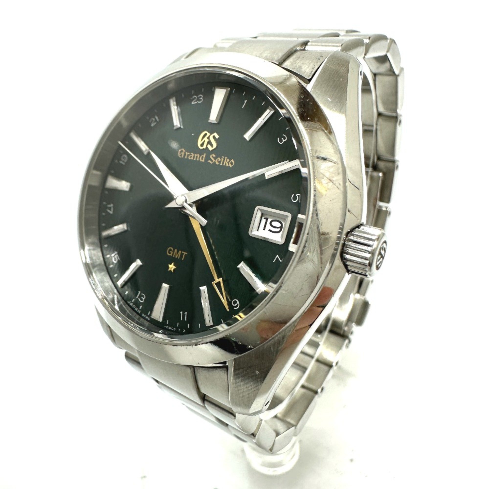 Seiko 9F86-0AC0 Grand Seiko Quartz date Wristwatch Silver