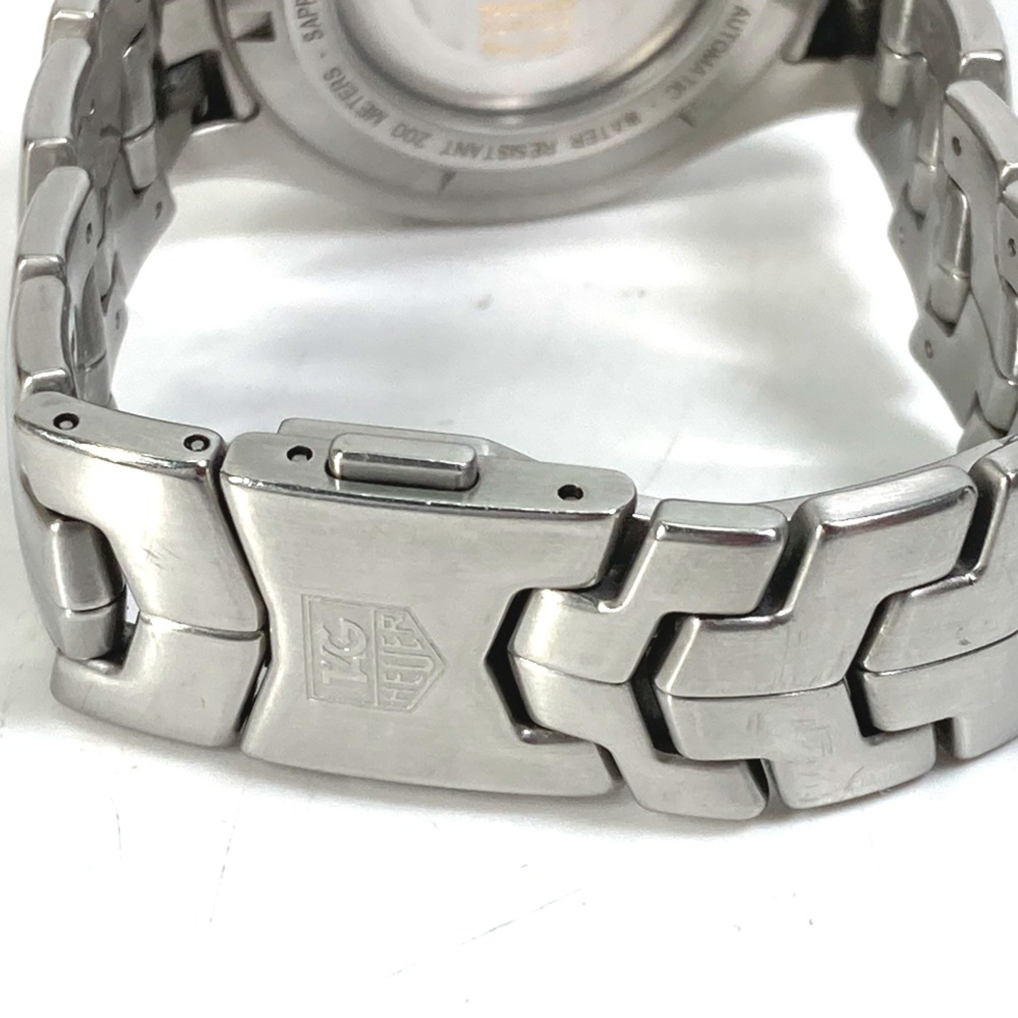 Tag Heuer WJF2010 Automatic Day-Date Wristwatch Silver