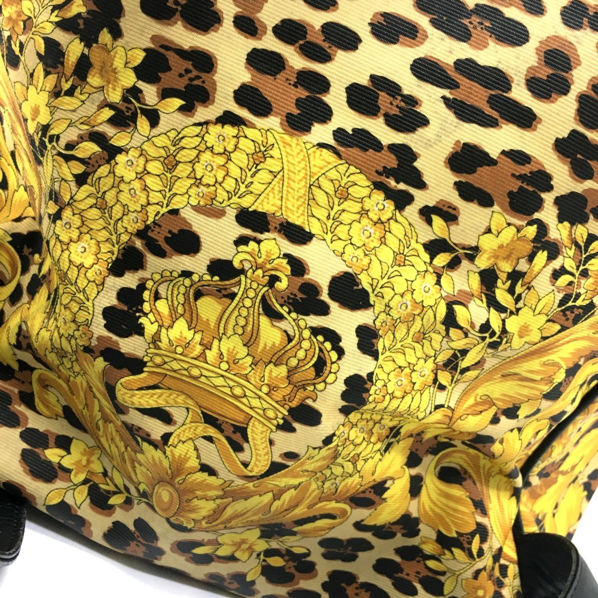 Versace vintage Backpack Backpack yellow Yellow x Black