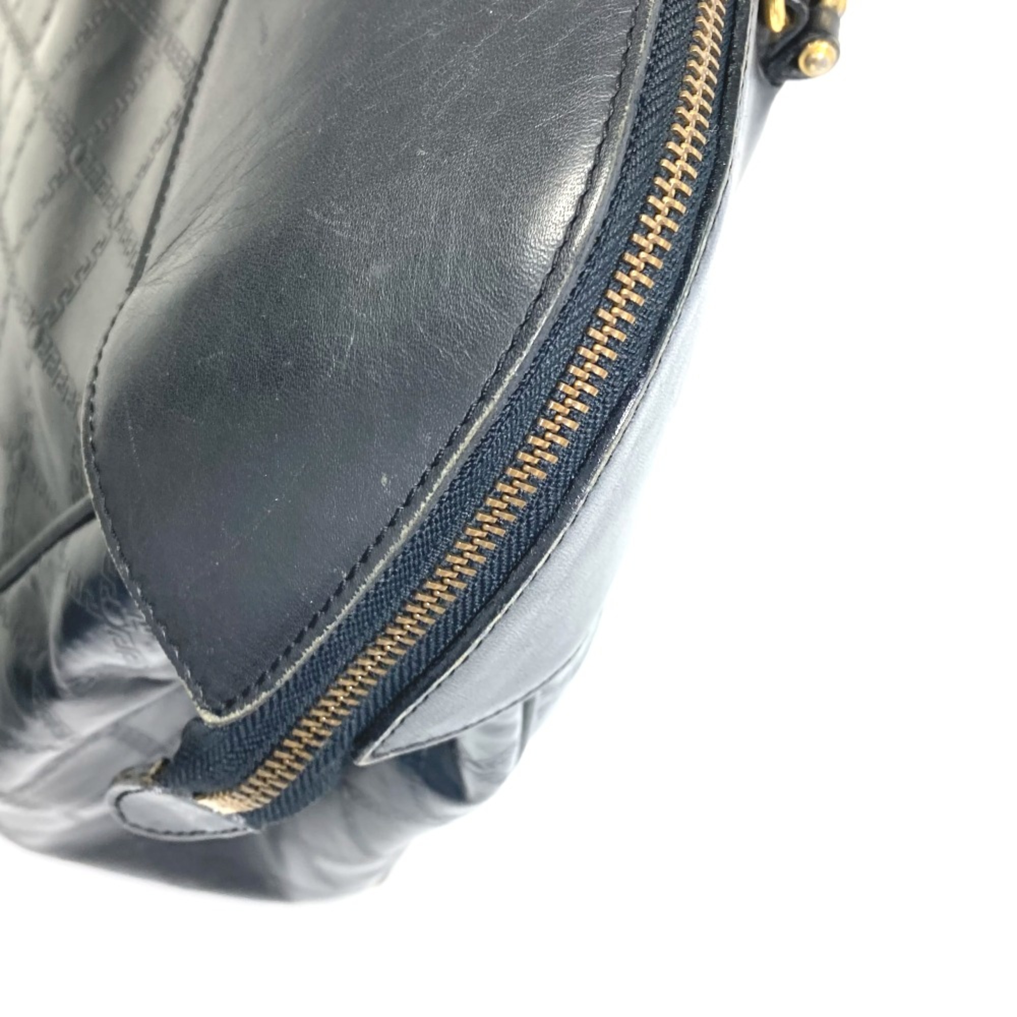 Versace vintage Bag Travel Bag Hand Bag Duffle Bag Black Gold