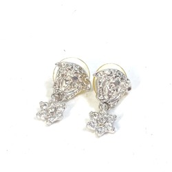 Versace Accessories Rhinestone Pierce Silver