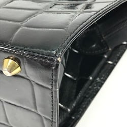 Versace vintage embossed Tote Bag Shoulder Bag Hand Bag Black