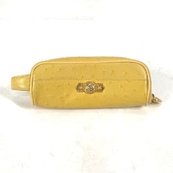 Versace Pen case pencil case Stationery with handles Vintage Pouch yellow