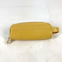 Versace Pen case pencil case Stationery with handles Vintage Pouch yellow