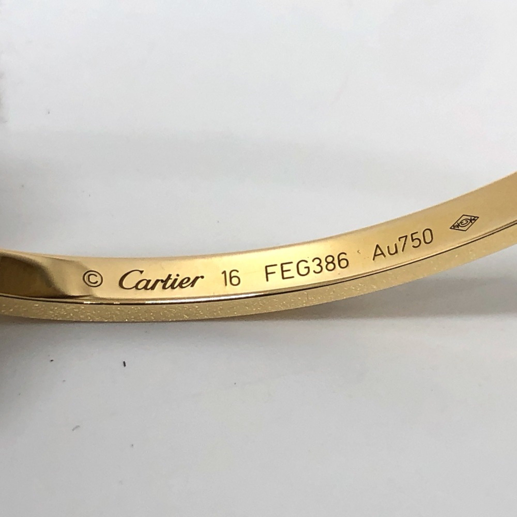 Cartier New model 10P Full Diamond Bracelet Gold